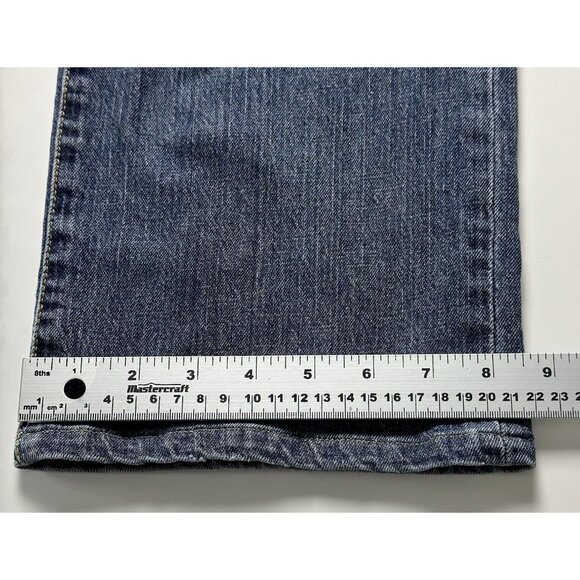 Lacoste Mens 26US Wash Denim Jeans Relaxed Straight Fit Black Label Logo - Picture 14 of 15